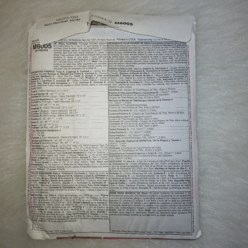 McCall's M6005 18